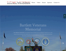 Tablet Screenshot of bartlettveteransmemorial.com